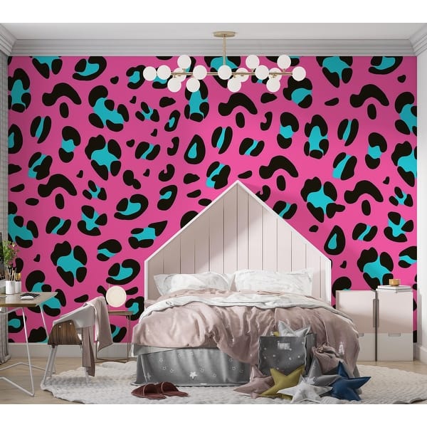 leopard wallpaper pink
