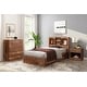 preview thumbnail 7 of 6, OS Home and Office Furniture Model 6005 Twin Sized Mountain Oak Bookcase Headboard