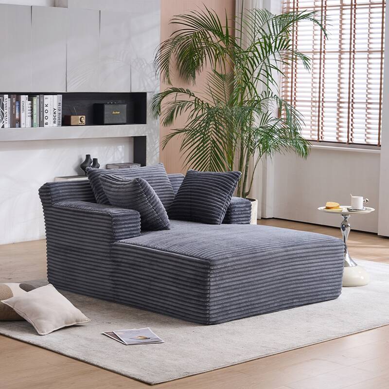 Versatile Oversized Chaise Longue Chair for Relaxing and Sleeping