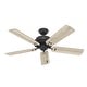 preview thumbnail 6 of 15, Hunter 52" Shady Grove Ceiling Fan with LED Light Kit/ Pull Chain, Standard or Flush Mount - Casual, Transitional