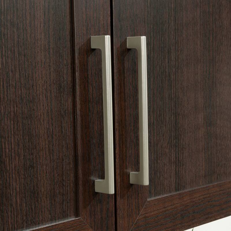 Engineered Wood Contemporary Wall Cabinet, Brown - 29.37" W × 12.21" D × 23.31" H