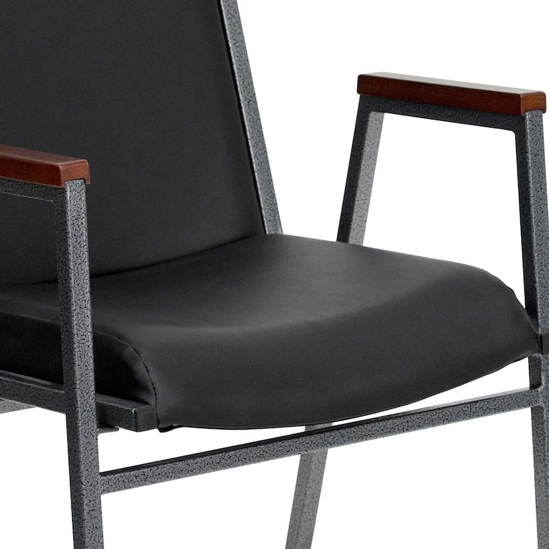 Heavy Duty Stack Chair with Arms - 21"D x 21"W x 31"H