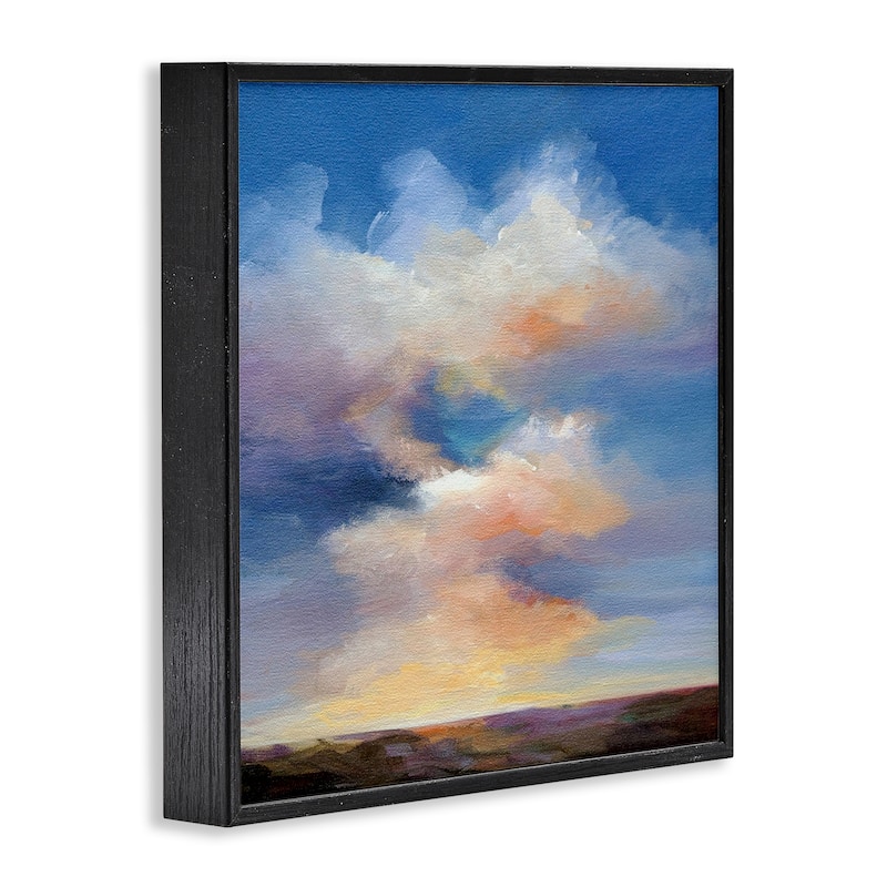 Stupell Luminous Sunset Clouds Framed Giclee Art Design By Karen Hale