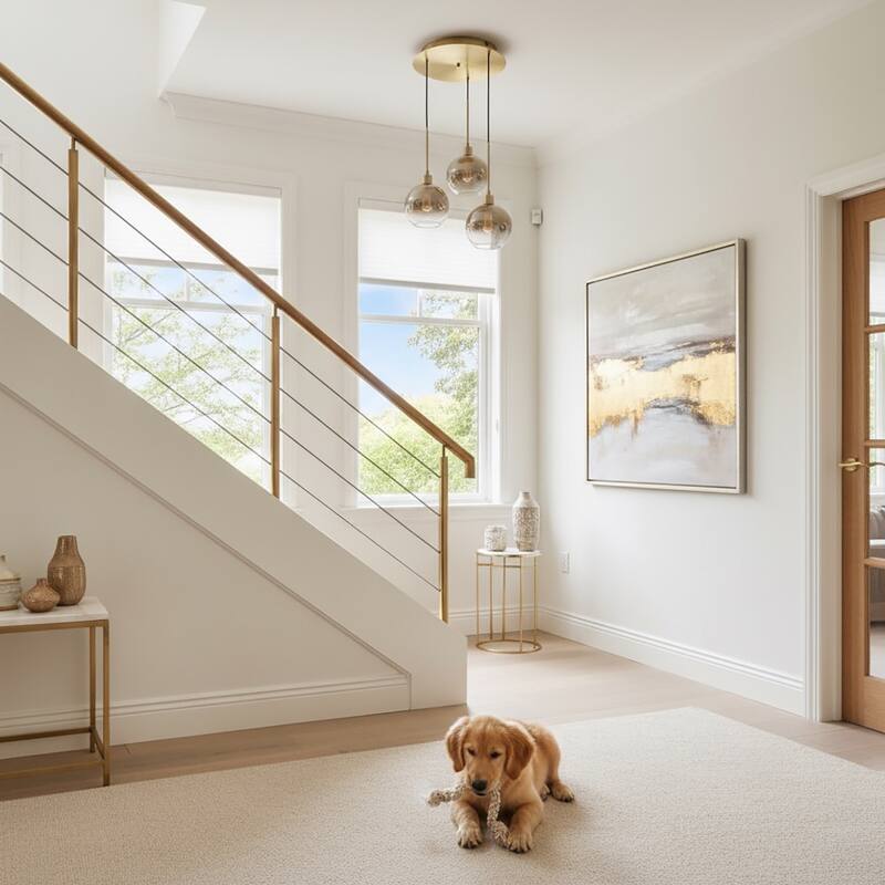 Artcraft Morning Mist - 3-Light Pendant - Gold - Gold