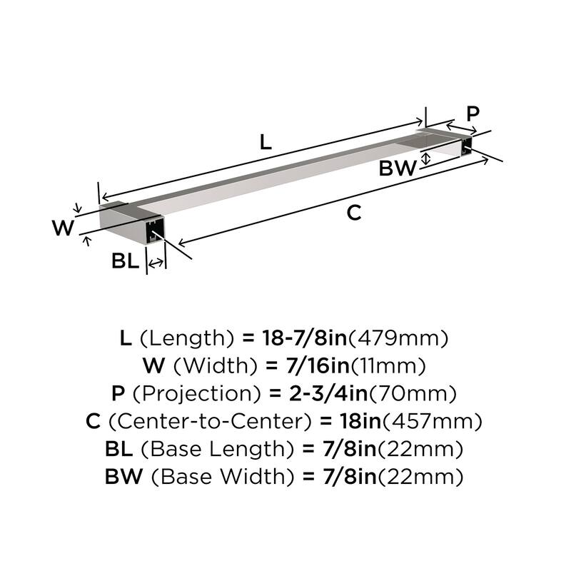 Amerock Monument 18" Towel Bar