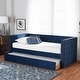 preview thumbnail 15 of 23, Larkin Modern Velvet Fabric Upholstered Daybed with Trundle