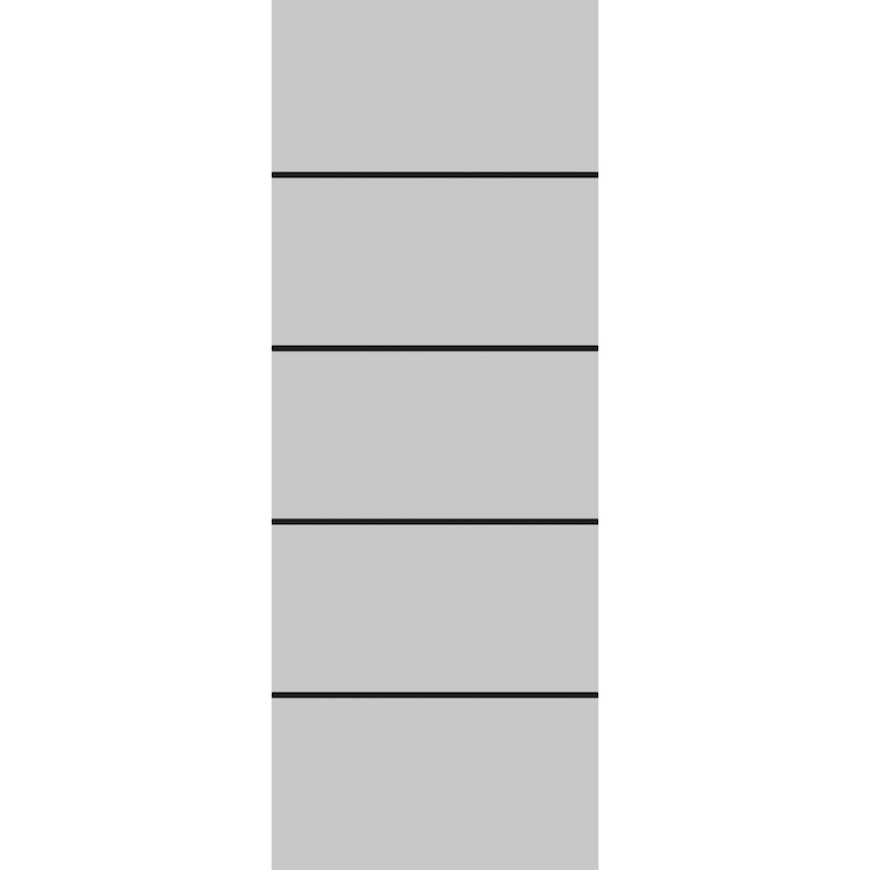 Slab Barn Door Panel 18 x 80 Planum 0015 Grey Matte with Sturdy Finished - 42" x 96"