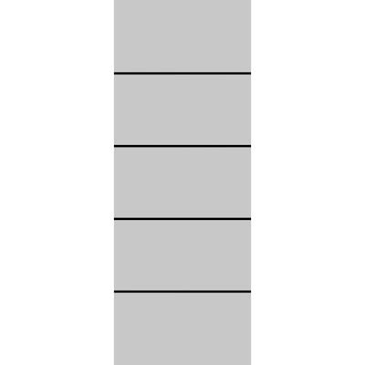 Slab Barn Door Panel 18 x 80 Planum 0015 Grey Matte with Sturdy Finished