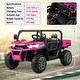 preview thumbnail 2 of 38, Gymax 12V 2 Seater Ride On UTV Dump Truck Remote w/ Electric Dump Bed