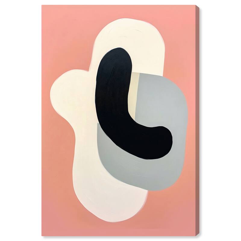 Wynwood Studio Canvas Abstract Dog tag by my kid Black and Modern & Contemporary Wall Art Canvas Print - 30 x 20