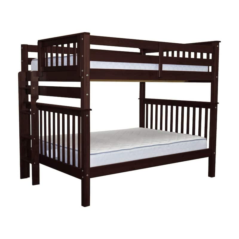 Taylor & Olive Trillium Full over Full Bunk Bed with End Ladder