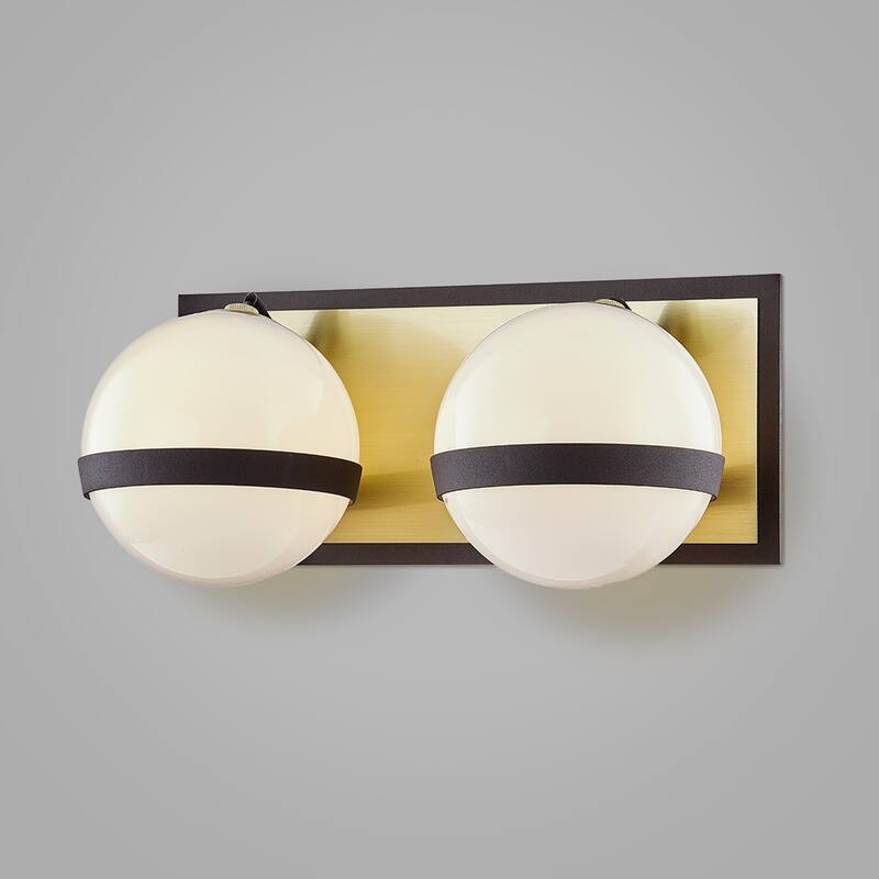 Troy Lighting Ace Vanity with Opal White Glass