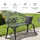 preview thumbnail 6 of 8, Costway Patio Garden Bench Chair Style Porch Cast Aluminum Outdoor