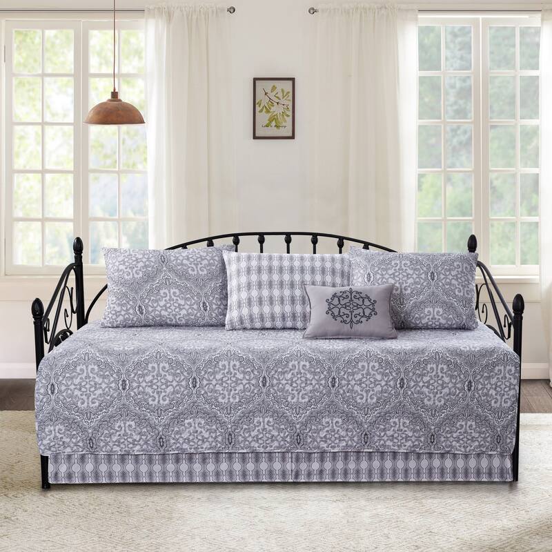 Serenta 6 Piece Cotton Blend Daybed Bedspread Coverlet Set - 75" x 39"