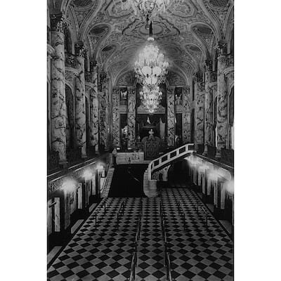 Michigan Theatre Black and White Gallery Wrapped Canvas