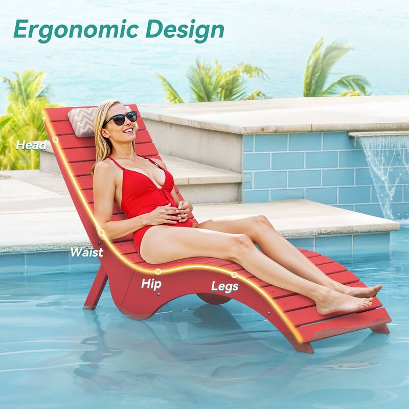 HDPS Water-Resistance Pool Lounge Chair