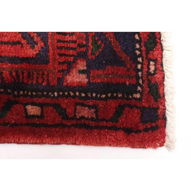 ECARPETGALLERY Hand-knotted Andelz Red Wool Rug - 4'6 x 7'1