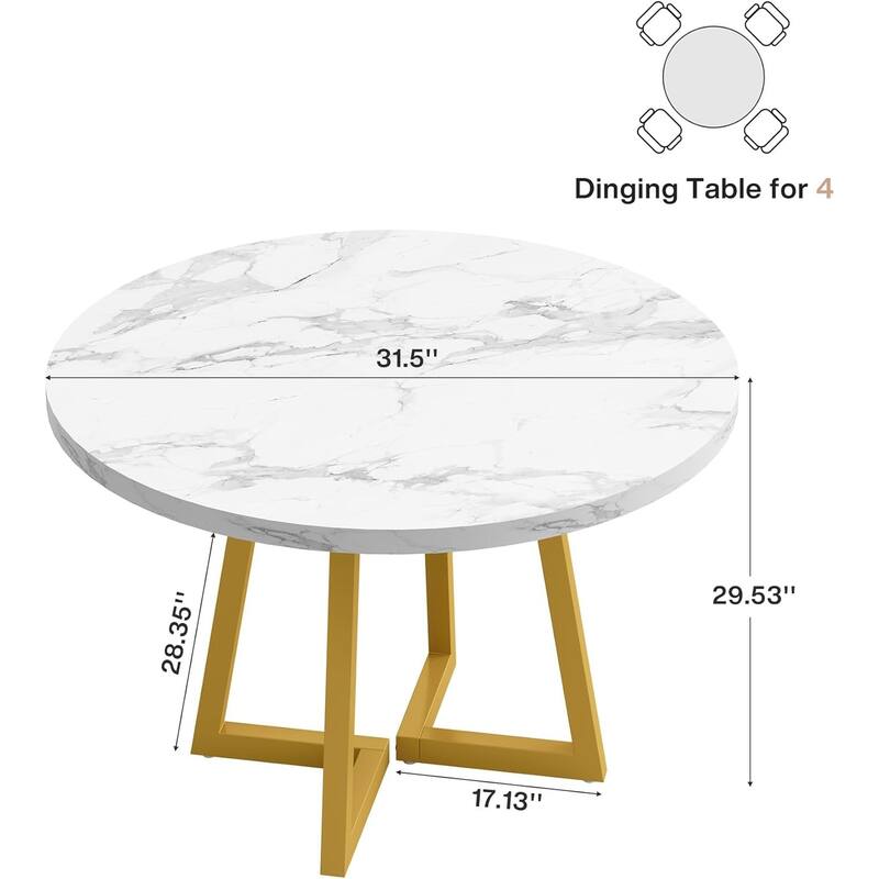 Industrial Dining Table for 4, 31.5” Square Dinner Table for Kitchen