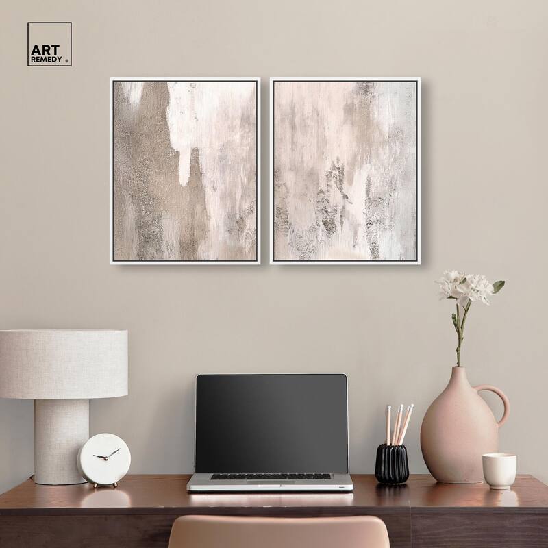Striated Texture II Canvas Set of 2 by Art Remedy