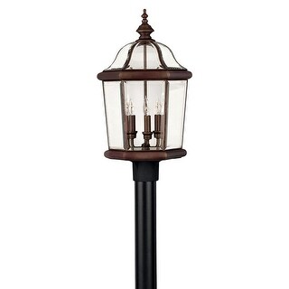 Hinkley Lighting Augusta 3 Light 23.25" Tall Post Light with Clear