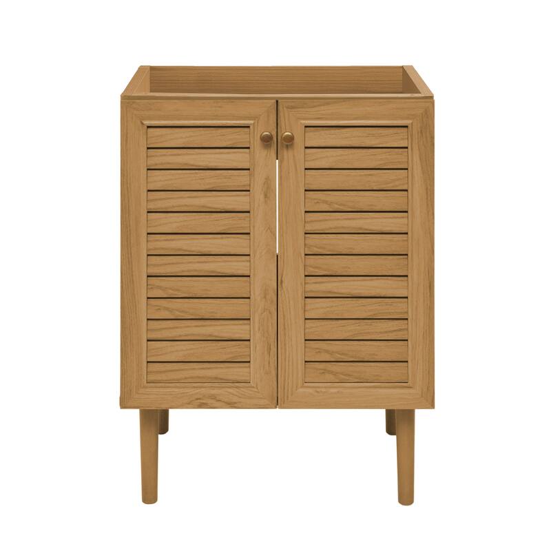 Bron 24" Bathroom Vanity In Oak- Cabinet Only