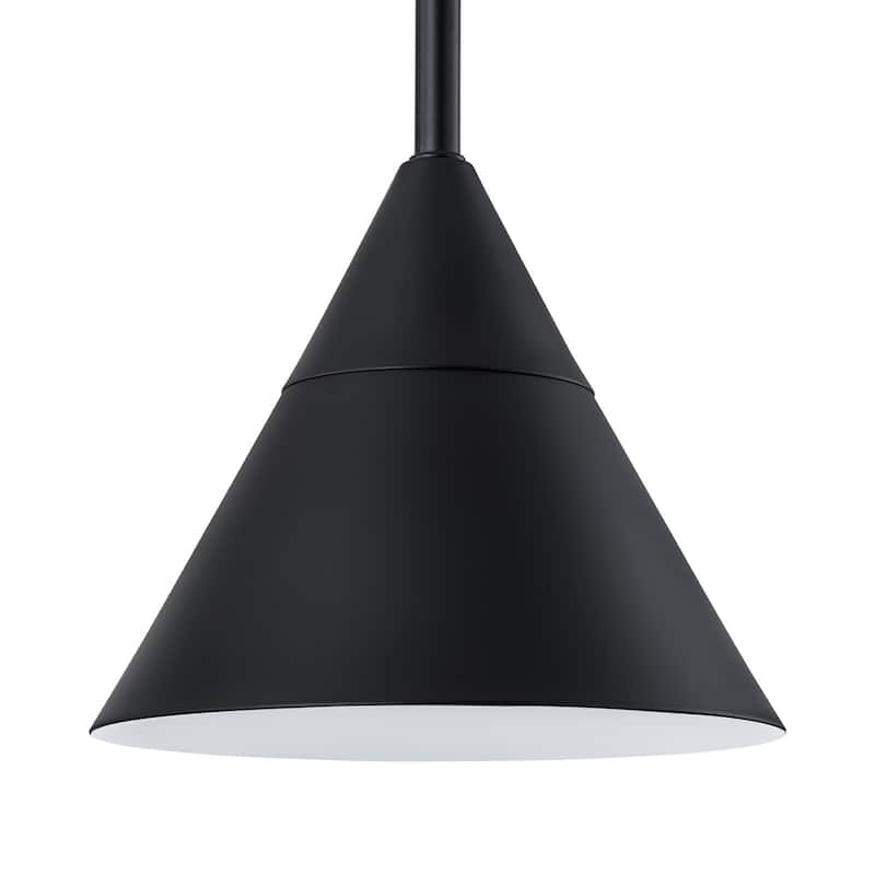 Modern 4-Light Arched Dimmable Sputnik Black Linear Chandelier - 21" D x 26.8" H