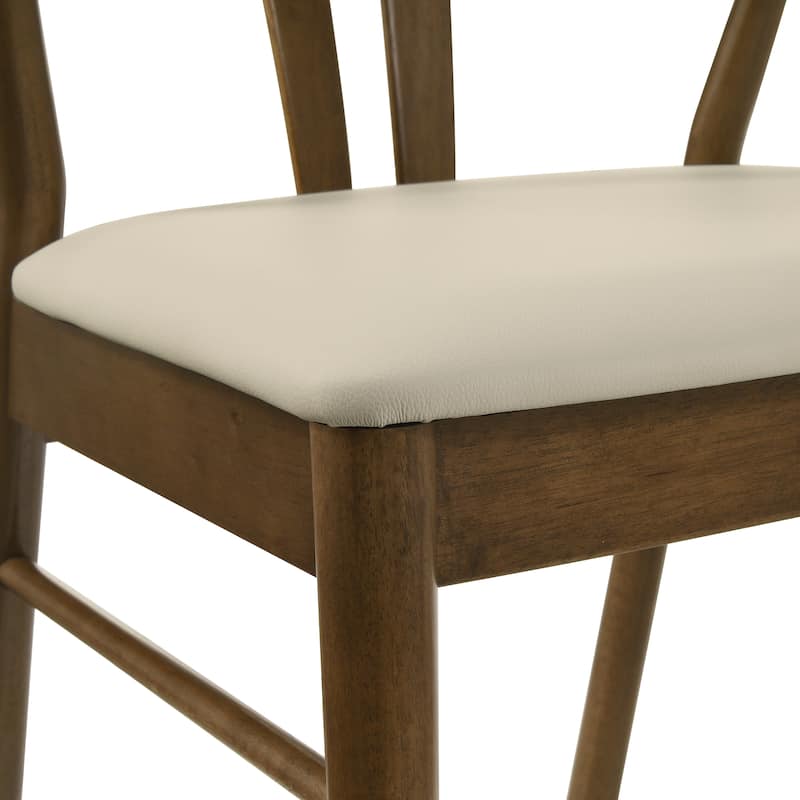 Dining Chairs, Curved Back Design, Set of 2, 22.83"W x 20"D x 31.1"H