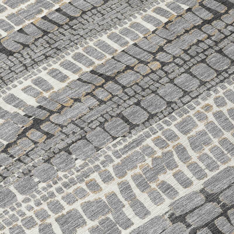 Machine Washable Indoor/ Outdoor Modern Winfield Chantille Rug