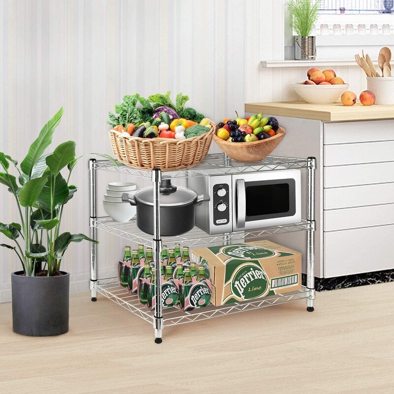 3 tier steel shelving unit hot sale