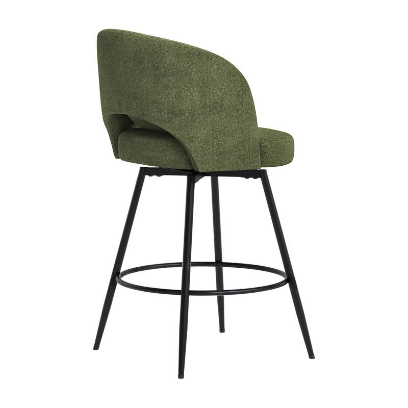 Swivel Bar Stools Set Of 2/3/4, Metal Bar Stools, Modern Upholstered Bar Stools For Kitchen Island - 20.3"W X 20.3"D X 39"H