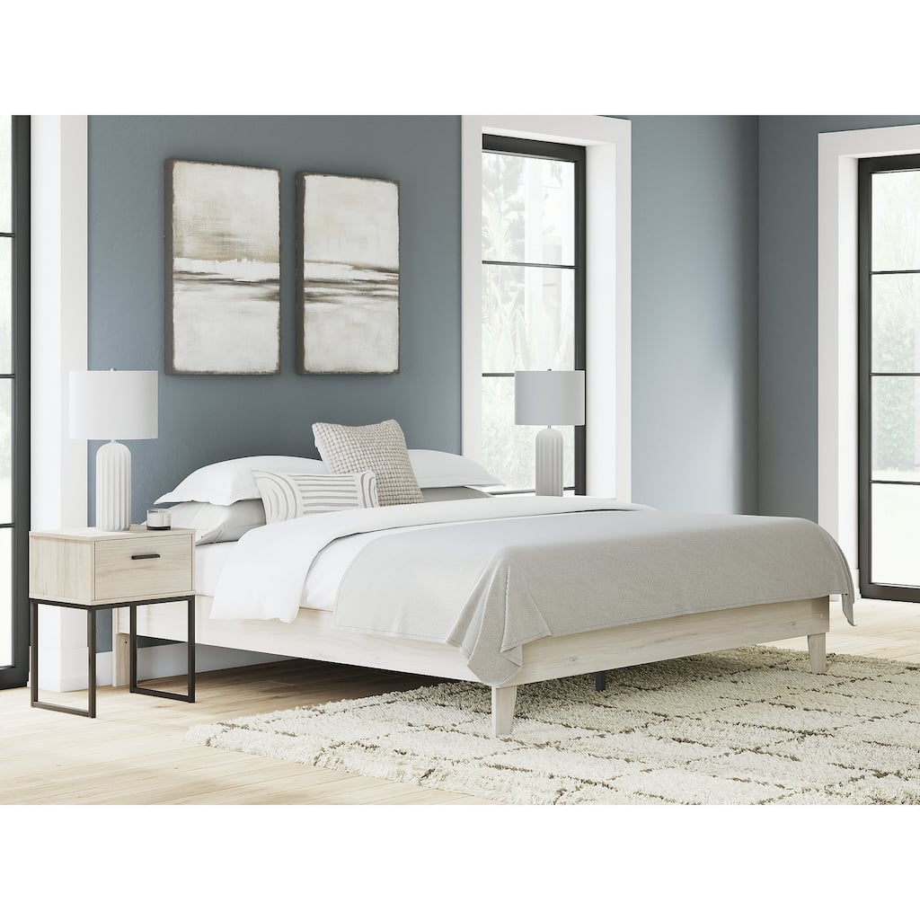 Signature Design by Ashley Socalle White King Platform Bed