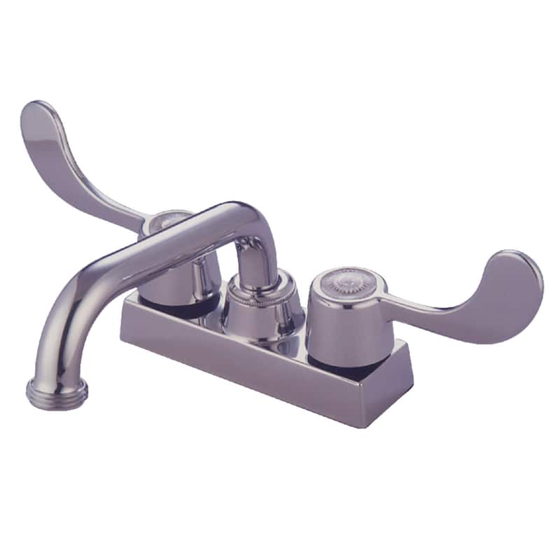 Kingston Brass Vista Centerset Laundry Faucet with Metal Wrist Blade - Polished Chrome
