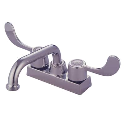 Kingston Brass Vista Centerset Laundry Faucet with Metal Wrist Blade