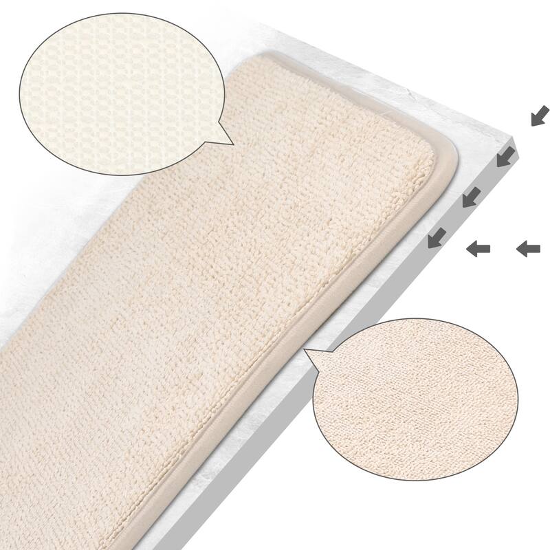 Bathroom Rug, Soft Non Slip Memory Foam Bath Mat, Water Absorbent Carpet for Toilet and Floor