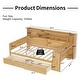 preview thumbnail 29 of 41, Full Size Daybed All in One Daybed with Shelves Desk Drawers