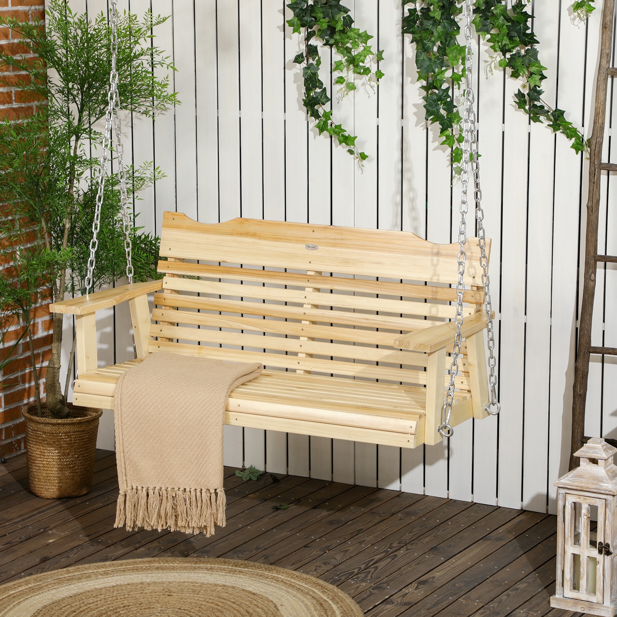 2 seater metal garden swing on sale