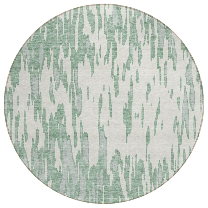 HomeRoots Abstract Transitional Rectangle Outdoor Rug