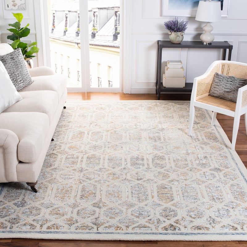 SAFAVIEH, Handmade Artistry Poulia Geometric Wool Rug