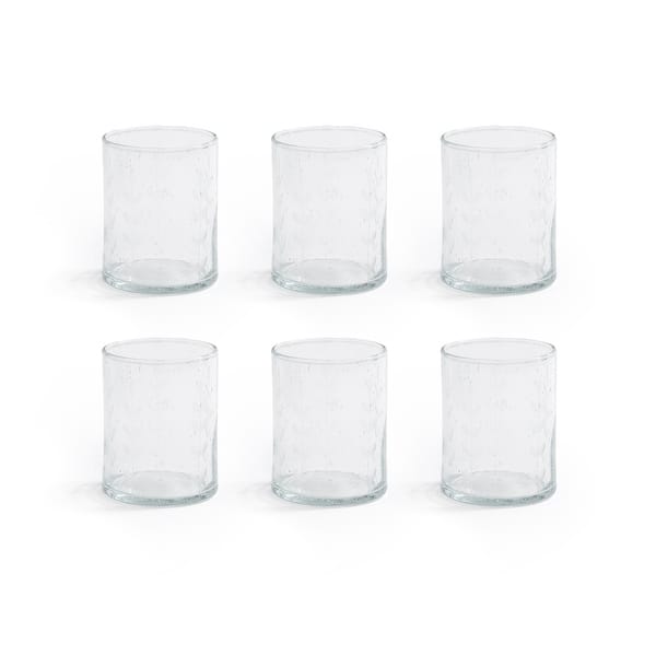 slide 2 of 5, Caspian Etched Glass Tumblers, Set of 6