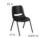 preview thumbnail 6 of 24, 440 lb. Capacity Kid's Ergonomic Shell Stack Chair