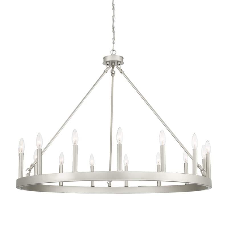 Acroma 15 Light Modern Farmhouse Wagon Wheel Chandelier-UL Certified - N/A