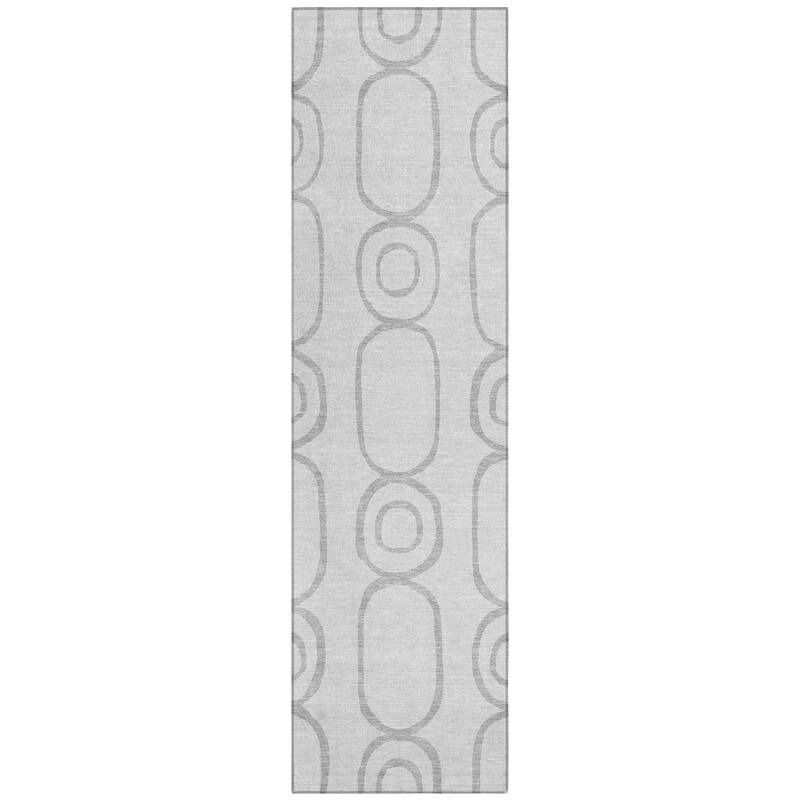 Machine Washable Indoor/ Outdoor Modern Vibe Chantille Rug