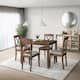 Option Table and 4 Chairs(Brown)