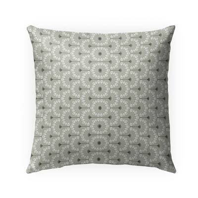FAN GREY Indoor|Outdoor Pillow By Kavka Designs