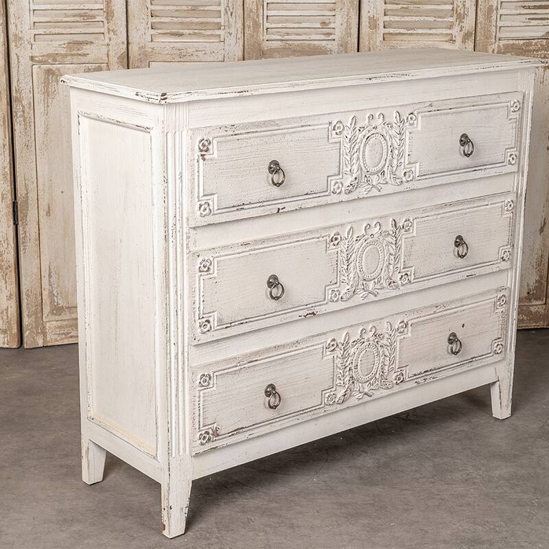 Wood Storage Cabinet Pantry Cabinet Chest of Drawers Toy Cabinet - White