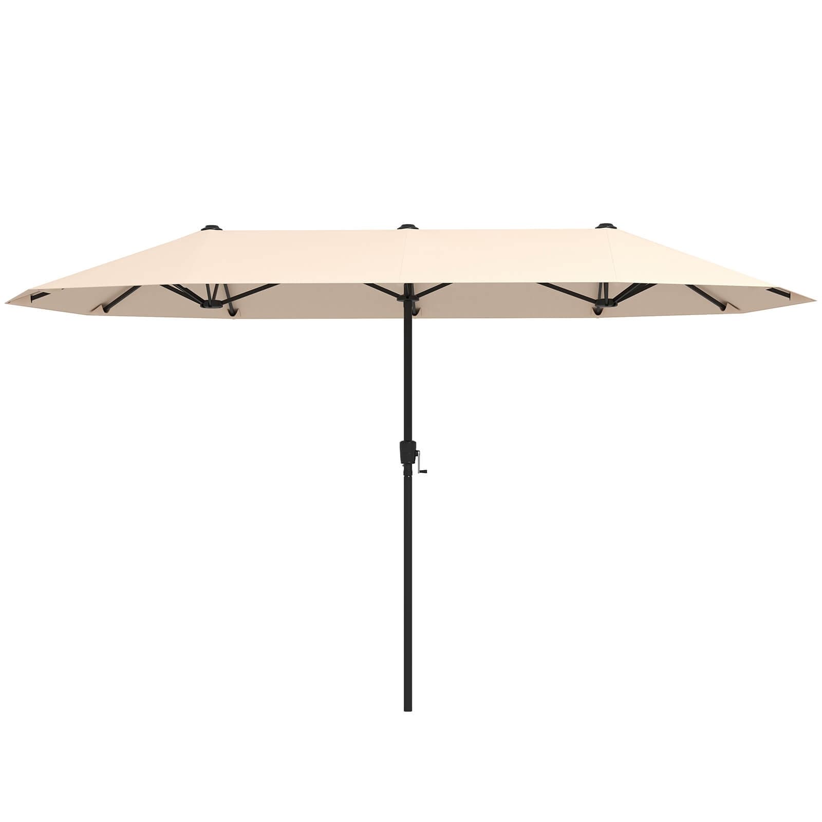 Costway 13 FT Large Patio Umbrella Outdoor Double-Sided Table Market - See Details