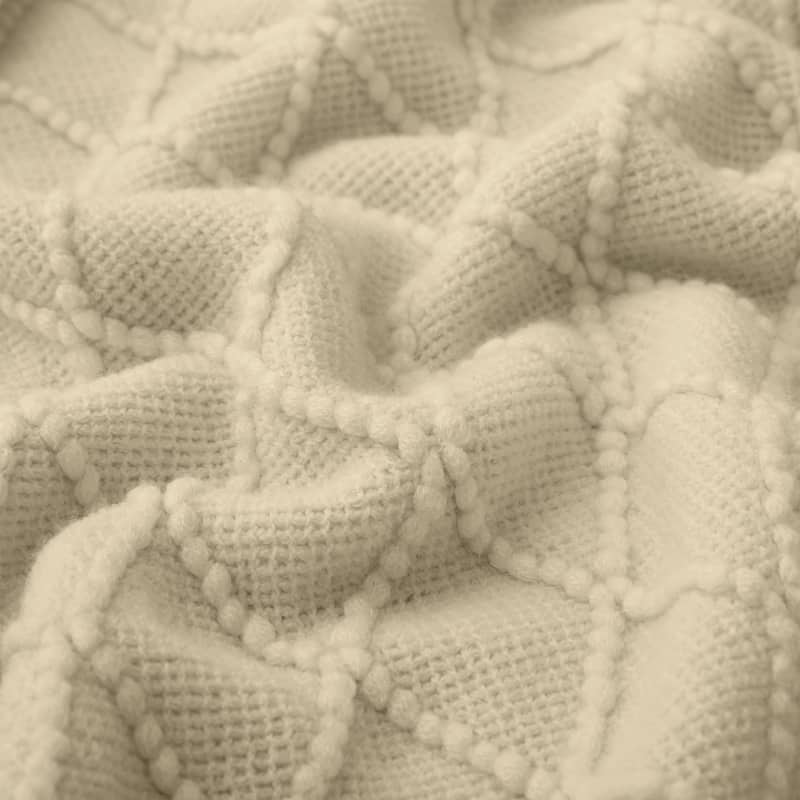 Lightweight 50"x60" Diamond Knit Throw Blanket Couch Cover