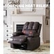 preview thumbnail 9 of 19, 360° Swivel Oversized Recliner Chairs with Heat and Massage