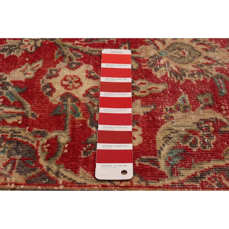 ECARPETGALLERY Hand-knotted Antalya Vintage Red Wool Rug - 9'2 x 13'0