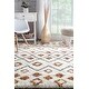 preview thumbnail 4 of 15, Brooklyn Rug Co Boho Sot and Plush Moroccan Variations Rainbow Trellis Shag Multi Rug